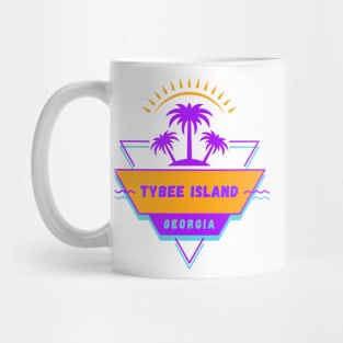 Tybee Island Georgia Beach Vibes 80's Mug